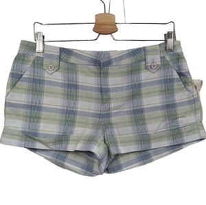 Wurl NWT Low Rise Plaid Shorts Sx 9
